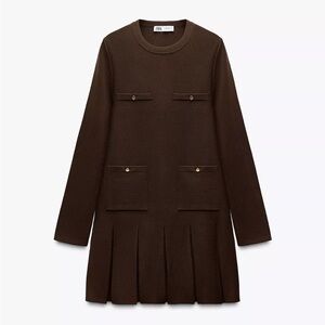 Zara Brown Knit dress